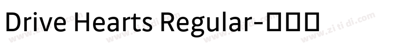 Drive Hearts Regular字体转换